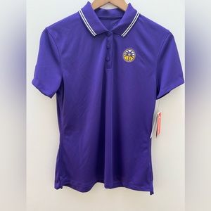 Nike Dri-Fit WNBA LA Sparks Polo Shirt Purple Size S Small NWT New with tags